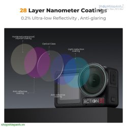 thumbnail Filter K&F concept PL+ND8+ND16+ND32  for Osmo action 3 4 5 pro AGC Japanese 28 layers nano HD Glass(sku.2337V1) - 4