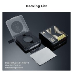 thumbnail Filter K&F concept Snap On Black Diffusion 1/4 for DJI Osmo Action 6 28-Multi-Layer Coatings AGC Japanese glass (KF12.0053) - 5