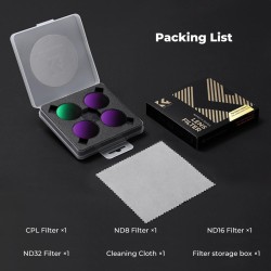 thumbnail Filter K&F concept snap on CPL ND8 ND16 ND32 for Osmo action 6 28-Multi-Layer Coatings AGC Japanese glass (sku.2749) - 5