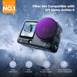 thumbnail Filter K&F concept snap on CPL ND8 ND16 ND32 for Osmo action 6 28-Multi-Layer Coatings AGC Japanese glass (sku.2749) - 0