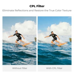 thumbnail Filter K&F concept snap on CPL ND8 ND16 ND32 for Osmo action 6 28-Multi-Layer Coatings AGC Japanese glass (sku.2749) - 1
