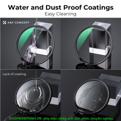 thumbnail Filter K&F concept TRUE COLOR CPL MRC Nano-X 43MM chống nước chống trầy AGC Japanese glass - 4