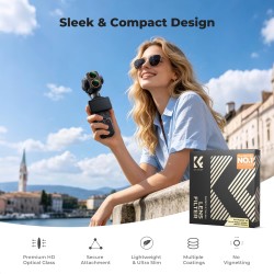 thumbnail Filter K&F CONCEPT UV+CPL+ND16/PL+ND32/PL+ND64/PL+ND256/PL for DJI Osmo Pocket 4P 28-Multi-Layer Coatings AGC Japanese glass (kf0103.9902.0050) - 2