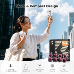 thumbnail Filter K&F CONCEPT UV+CPL+ND16/PL+ND32/PL+ND64/PL+ND256/PL for Insta360 Luna Ultra 28-Multi-Layer Coatings AGC Japanese glass (kf0103.9901.0060) - 2