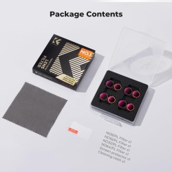 thumbnail Filter K&F CONCEPT UV+CPL+ND16/PL+ND32/PL+ND64/PL+ND256/PL for Insta360 Luna Ultra 28-Multi-Layer Coatings AGC Japanese glass (kf0103.9901.0060) - 5