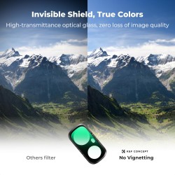 thumbnail Filter K&F concept UV for Insta360 Luna Ultra 28-Multi-Layer Coatings AGC Japanese glass (kf0103.0301.0010) - 1