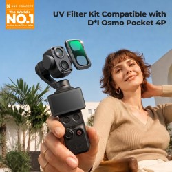 thumbnail Filter K&F concept UV for DJI Osmo Pocket 4P 28-Multi-Layer Coatings AGC Japanese glass (kf0103.0314.0010) - 0