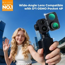 thumbnail Filter K&F concept Wide Angle lens for DJI Osmo Pocket 4P 28-Multi-Layer Coating AGC Japanese glass Aluminum Frame (KF0103.0502.0030) - 2