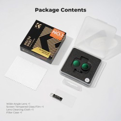 thumbnail Filter K&F concept Wide Angle lens for DJI Osmo Pocket 4P 28-Multi-Layer Coating AGC Japanese glass Aluminum Frame (KF0103.0502.0030) - 4