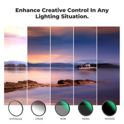 thumbnail Filter Kit 5in1 GND8 + ND8 + ND64 + ND1000 + nam châm Magnetic Adapter Ring 5 in 1 Quick Swap System Nano-Xcel Series 82mm (sku.1929) - 1
