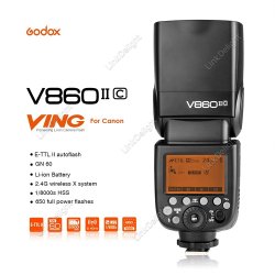 thumbnail Flash Godox V860II TTL for Canon (Kèm Pin Và Sạc) - 4