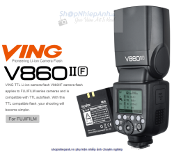 thumbnail Flash Godox V860II TTL for Fujifilm (Kèm Pin Và Sạc) - 1