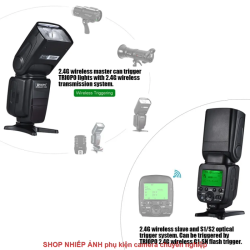 thumbnail Flash Triopo G1500  for Sony HSS 1/8000s GN58 TTL Wireless Master Slave Speedlite - 2