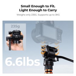 thumbnail Fluid head K&F concept FH-05 pan head (KF31.223) - 0