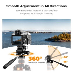 thumbnail Fluid head K&F concept FH-05 pan head (KF31.223) - 1