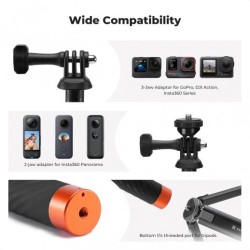thumbnail Gậy tàng hình carbon fiber K&F concept 1.27m Insta360 (MS-22) KF09.140 - 3