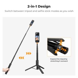 thumbnail Gậy tàng hình kèm tripod K&F concept for Insta360 Sports Camera GoPro DJI (MS-21) - 0