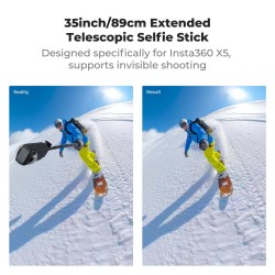 thumbnail Gậy tàng hình nam châm thao tác nhanh tương thích Insta360 X5 K&F concept KF12.0001V1 - 5