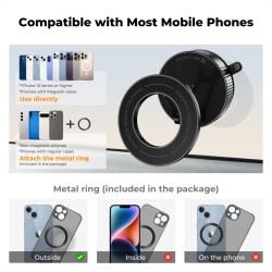 thumbnail Giá đỡ điện thoại magsafe suction nam châm N52 lực hút siêu mạnh K&F concept MS-52 KF15.0007 - 5