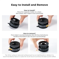 thumbnail Giá đỡ điện thoại magsafe suction nam châm N52 lực hút siêu mạnh K&F concept MS-52 KF15.0007 - 2