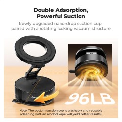 thumbnail Giá đỡ điện thoại magsafe suction nam châm N52 lực hút siêu mạnh K&F concept MS-52 KF15.0007 - 1