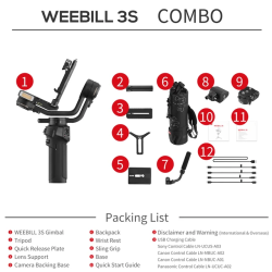thumbnail Gimbal Zhiyun WEEBILL 3S bản combo - 0