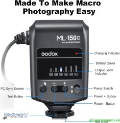 thumbnail Godox ML-150II Macro Ring Flash Light - 3