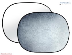 thumbnail Hắt sáng bầu dục 2in1 150x200 silver/white