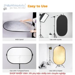 thumbnail Hắt sáng bầu dục 5in1 60x90 hiệu K&F concept cao cấp - 1