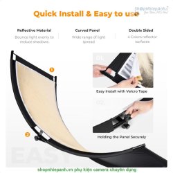 thumbnail Hắt sáng cong 60x180 4 mặt màu K&F concept (KF18.0012) - 3