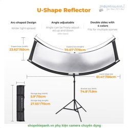 thumbnail Hắt sáng cong 60x180 4 mặt màu K&F concept (KF18.0012) - 0