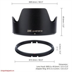 thumbnail Hood JJC for Canon RF35mm F1.8 MACRO IS STM (LH-RF35F18) - 3