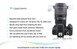 thumbnail Hood JJC LH-82 for canon 16-35 F4 IS USM (EW-82) - 3