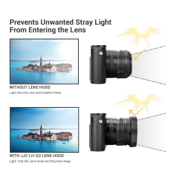 thumbnail Hood JJC for Leica Q3/Q2/Q camera (LH-Q3 Black) - 0