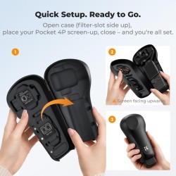 thumbnail Hộp bảo vệ K&F concept protective case Green for Osmo Pocket 4P (PT65) KF3102.0201.0090 - 4