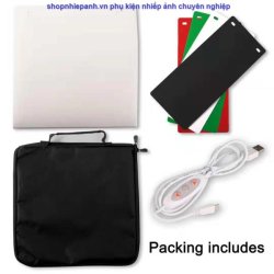 thumbnail Hộp chụp sản phẩm 40cm  2 dây đèn LED chỉnh công suất thế hệ mới - 5