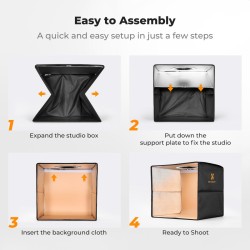 thumbnail Hộp chụp sản phẩm K&F concept 30cm KF34.058 - 2