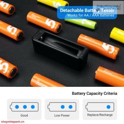 thumbnail Hộp đựng pin AA AAA kèm máy test pin JJC BC-3BAT10 - 4