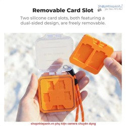 thumbnail Hộp đựng thẻ K&F concept  2 CF type A/2 SD/8 Micro SD/TF KF31.211 - 0