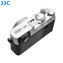 thumbnail Hot shoe cover Aluminum Anodized JJC for all Fujifilm camera silver - 4