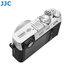 thumbnail Hot shoe cover Aluminum Anodized JJC for all Fujifilm camera silver - 5