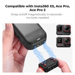 thumbnail K&F Concept Magnetic Quick Release Adapter Mount Insta360 X5 (KF12.0002v1) - 1
