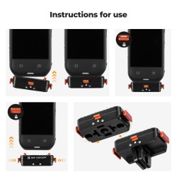 thumbnail K&F Concept Magnetic Quick Release Adapter Mount Insta360 X5 (KF12.0002v1) - 5