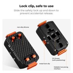 thumbnail K&F Concept Magnetic Quick Release Adapter Mount Insta360 X5 (KF12.0002v1) - 3