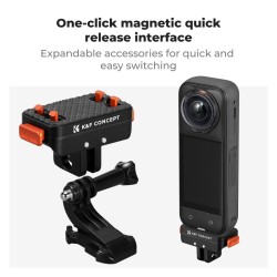 thumbnail K&F Concept Magnetic Quick Release Adapter Mount Insta360 X5 (KF12.0002v1) - 0