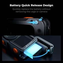 thumbnail K&F concept Street Photography Grip Kit for DJI Osmo Action 6 (KF12.0036) - 1