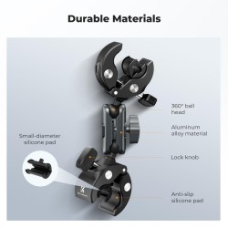 thumbnail Kẹp 2 đầu K&F concept Super Clamp siêu cứng MS-102 KF31.204S2 - 4
