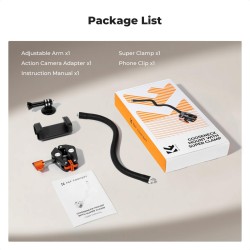 thumbnail Kẹp arm kim loại dài 30 cm uốn dẻo đa năng K&F concept KF31.227 tương thích mọi thiết bị - 5