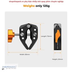 thumbnail Kẹp càng cua super crab clamp 60mm K&F concept MS-15 KF31.081 - 5
