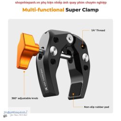 thumbnail Kẹp càng cua super crab clamp 60mm K&F concept MS-15 KF31.081 - 0